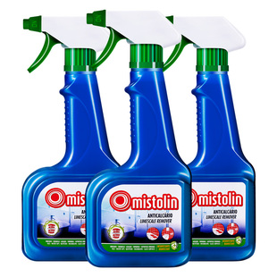 3瓶mistolin水垢清除剂米斯特林浴室玻璃卫生间瓷砖不锈钢清洁剂