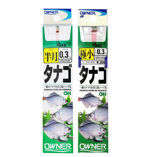 日本OWNER欧娜纳鳑鲏鱼钩新半月三腰溪流小物马口钩手绑子线成品