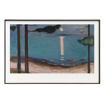 edvardmunch大师横版书房装饰画