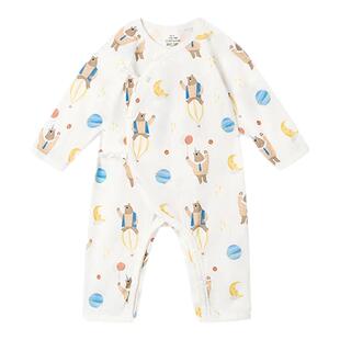 清仓特价BororoBear新生婴儿衣服春装婴幼儿连体衣小月龄宝宝爬服