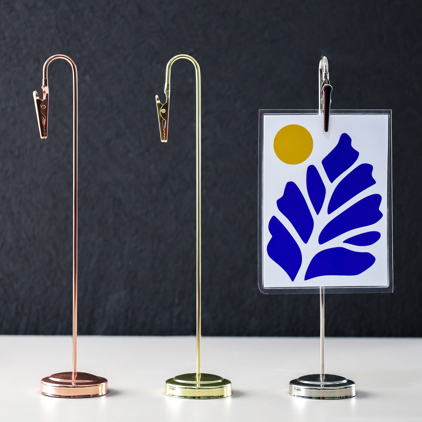 不锈钢广告牌菜品标签牌立牌夹展示牌价格牌夹子名片夹价签夹立式