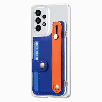 韩款适用三星a53手机壳s24ultra保护套s23fe腕带s25+卡包a56可放卡a36卡套a55高级感a16支架note20透明壳男女