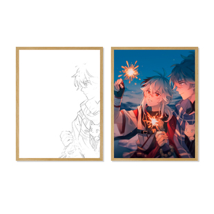 圆肾枫原万叶周边灯光画送朋友生日礼物手办谷子电竞房间小夜灯