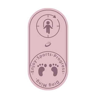 加厚儿童减震跳绳垫子幼儿园初学静音隔音瑜伽垫室内中小学生专用