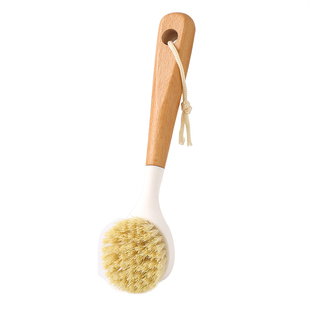 天然剑麻锅刷家用长柄洗碗洗锅木柄刷子厨房多功能清洁刷清洁神器