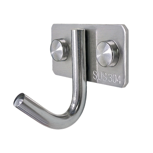 打孔固定挂钩304不锈钢厨房专用实心单个挂锅挂菜板砧板强力承重