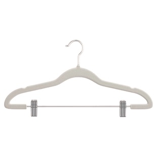 套装加厚植绒衣架带夹子家用衣挂防滑无痕一体式裤子jk裙专用裤架