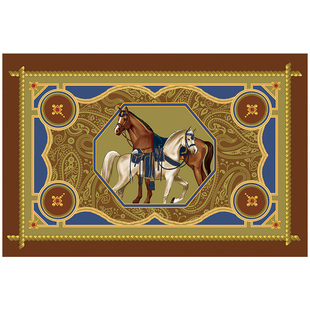 范居态度骑士心驰所愿入户门口丝圈地垫马年轻奢高级感2026新款