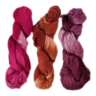 秋娘刺子绣手染线段染彩色棉线纯棉粗线编绳手工编织刺绣diy手工