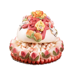 忆胶东花饽饽老人祝寿寿桃馒头礼盒送长辈60-80岁中式生日花馍