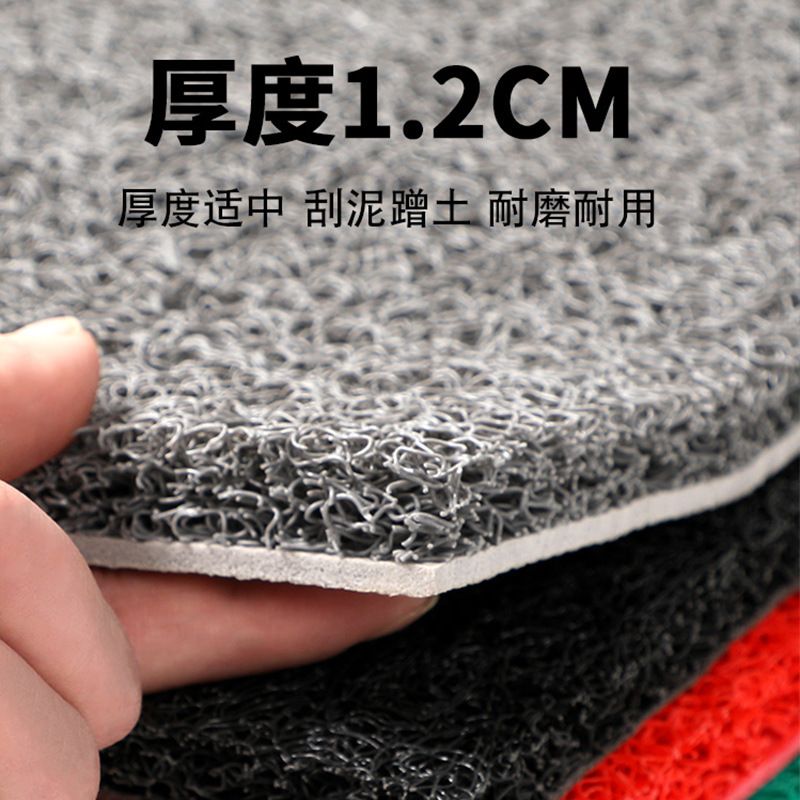 入户门地垫进门门口门塑料防滑丝圈可裁剪家用脚垫地毯垫耐脏垫子