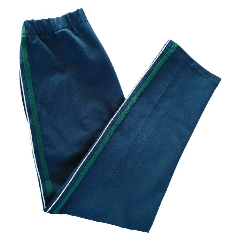 冬季加绒学生校服裤直筒大码