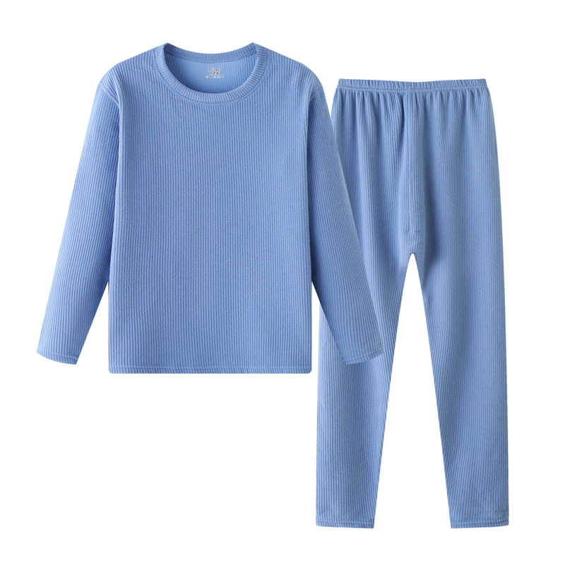 宽松加肥儿童保暖内衣套装磨毛