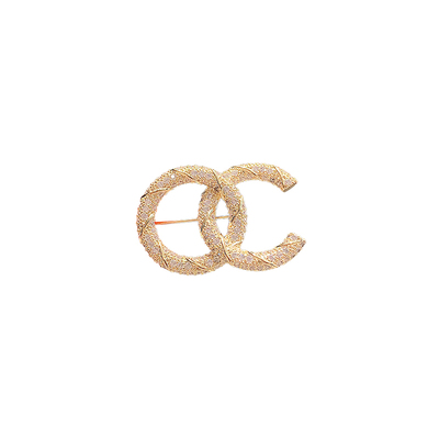 颜透胸针黄铜日韩小香风