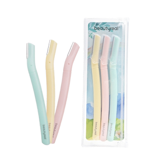 彩虹修眉刀安全型刀片女士专用刮眉毛刀腋毛刀防刮伤女初学者套装