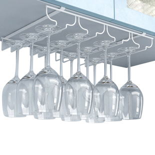 红酒杯架倒挂家用酒杯悬挂红酒架高端酒柜置物架轻奢放高脚杯架子