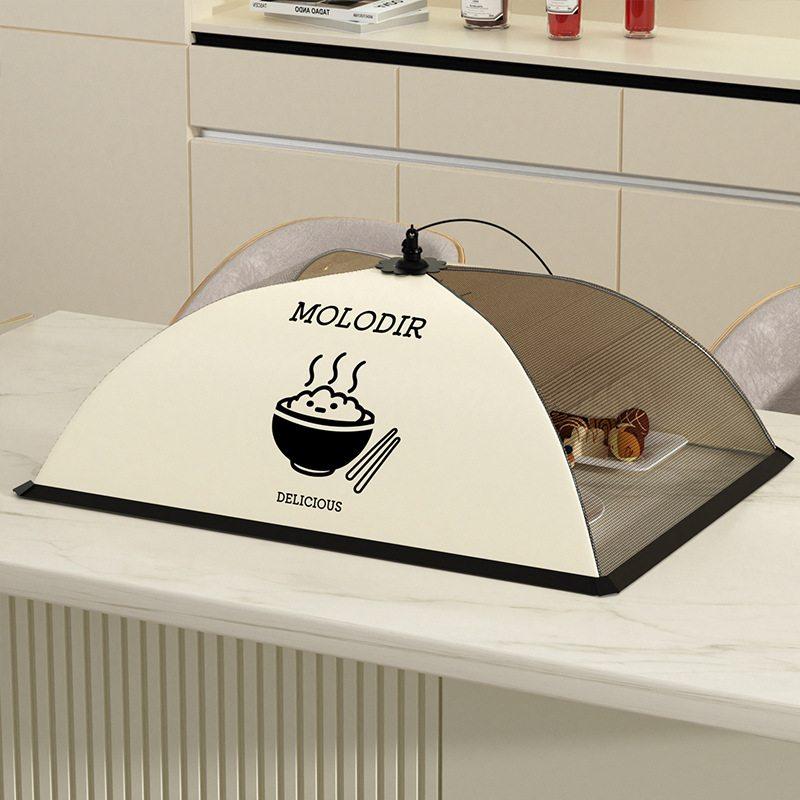 新品 饭菜罩盖菜罩可折叠剩菜食物罩新款饭桌餐桌罩遮菜伞防苍蝇