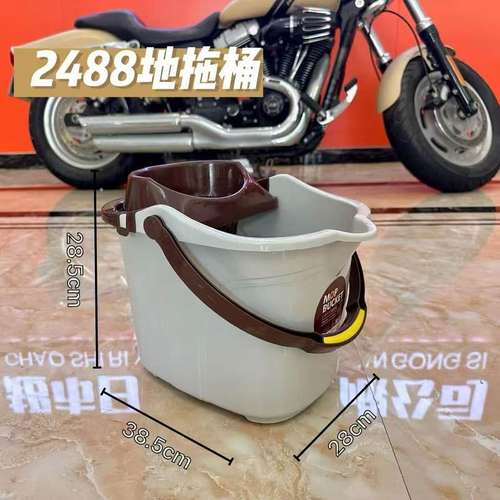 13加厚手压拖把桶塑料拖把旋转拖布拖地滑轮水桶墩布桶桶带桶挤甩