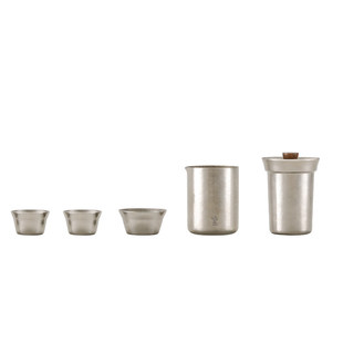 鸣盏纯钛旅行茶具便携式户外随行装功夫茶具一壶三杯快客杯泡茶壶