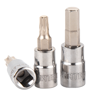 世达小飞旋具套筒一字十字六角米字花形6.3mm内六花套管花键工具