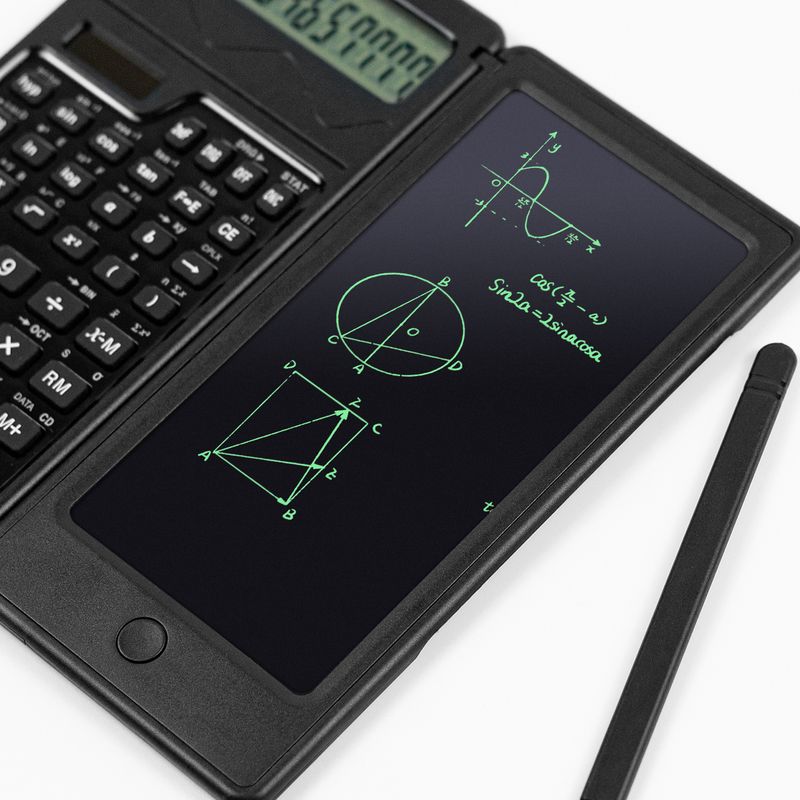 宽广太阳能函数计算器手写板便携式计算机写字板显示数字12位