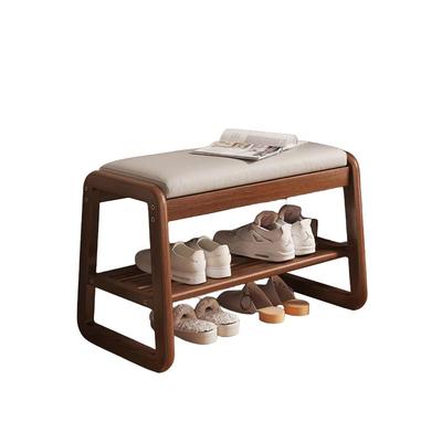 实木鞋架家用门口鞋柜收纳柜一体2025新款入户门省空间简易换鞋凳