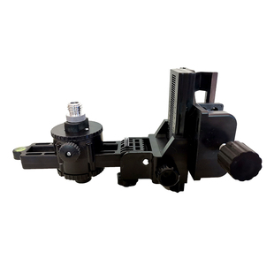 多功能微调云台水平仪伸缩杆红外线底座360度旋转支架升降支撑杆