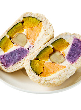 【99选5】四美好包五谷丰登馒头有料南瓜紫薯奶酪等多料低卡代餐