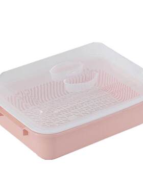 长方形塑料简约厨房沥水篮带盖