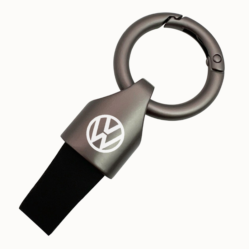 汽车钥匙扣 翻毛皮牛皮锁匙挂件男女个性简约创意腰挂式防丢钥匙