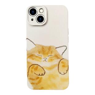 打盹~情侣睡觉猫卡通适用iPhone17pro手机壳华为mate60pro小米15红米k60软壳OPPOreno9荣耀80vivoS19苹果14