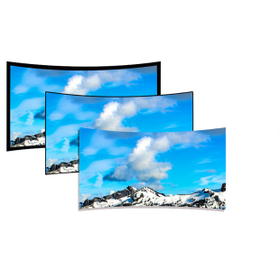 经科JK弧形画框幕布窄边框HB-CW2高增益金属软幕100寸120寸16:9/16:10/2.35:1/4:3