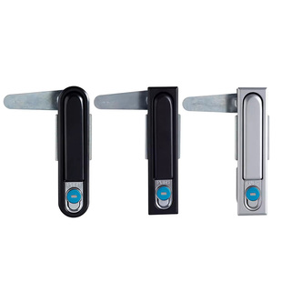 开关柜门锁MS490/480电柜锁MS618黑色锁海坦MS818平面锁配电箱锁