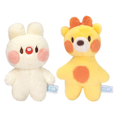 【官方正版】bibi动物园小可爱系列毛绒公仔 角色玩偶 卜卜兔小鹿猪吉鲨东西哈格南北困困蛙