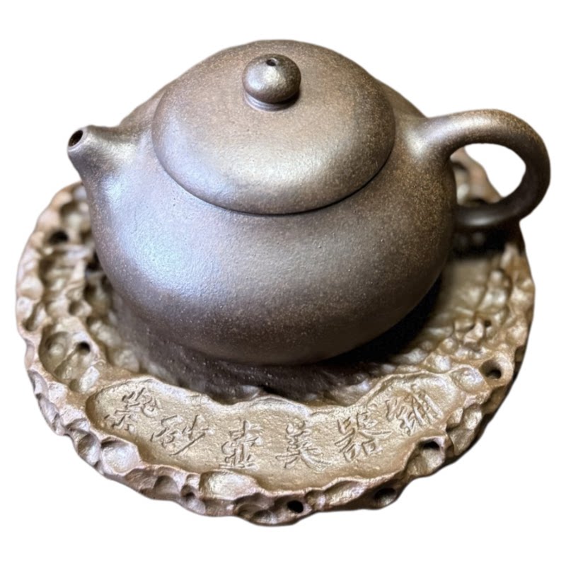 粗砂老红降坡泥光素圆器小潘壶小品紫砂壶 紫砂壶美器铺 宜兴原矿