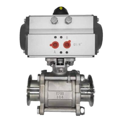 不锈钢真空球阀手动气动卡箍式