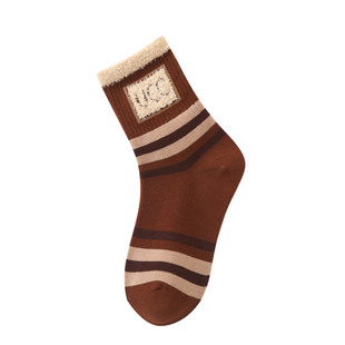 女童袜子秋冬款长筒加厚高颜值网红爆款高腰甜美可爱字母纯棉饰品