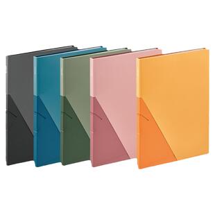 日本King Jim锦宫8837W自立文件夹a4资料夹琴谱乐谱支架可翻阅可站立式透明插页产检收纳册20页考研文具