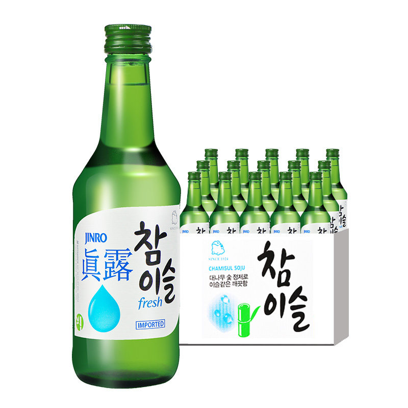 韩国进口真露果味烧酒微醺酒调酒
