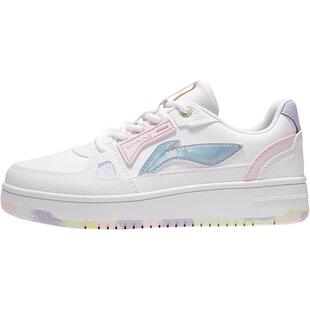 李宁儿童低帮板鞋2026新款春季小白鞋男童鞋女童大童青少年运动鞋