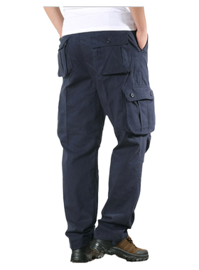 外贸原单男装工作服秋冬季2024新款休闲裤男式多口袋工装长裤男士