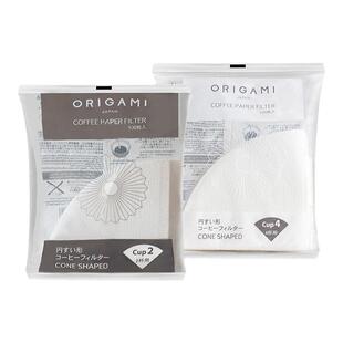 ORIGAMI原装进口V60折纸滤杯蛋糕手冲咖啡滴滤过滤纸2#4人份2袋装
