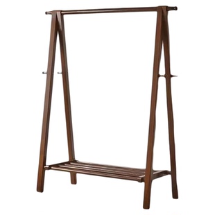 衣架卧室落地式家用结实衣服挂架挂钩强力承重简约高级感