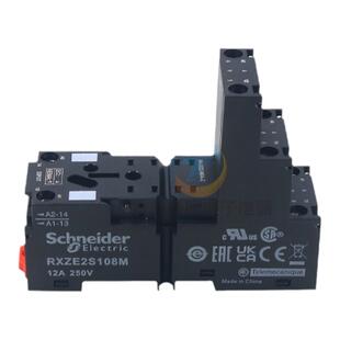 施耐德12A继电器底座RXZE2S108M直流24V交流220V代8脚8孔PYF08A-E