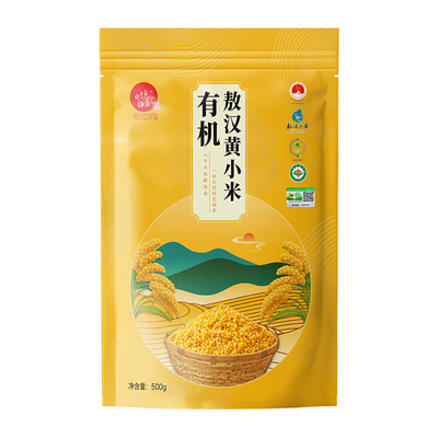 内蒙古赤峰敖汉有机黄小米粥正宗5斤金苗K1优质农家新米五谷杂粮
