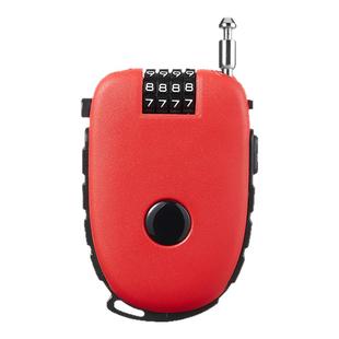 密码锁可伸缩自行车锁山地车锁钢丝钢缆锁儿童车婴儿车头盔锁挂锁