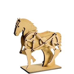 顺丰包邮马年纸板手工作业diy材料包立体机械马模型小学生幼儿园