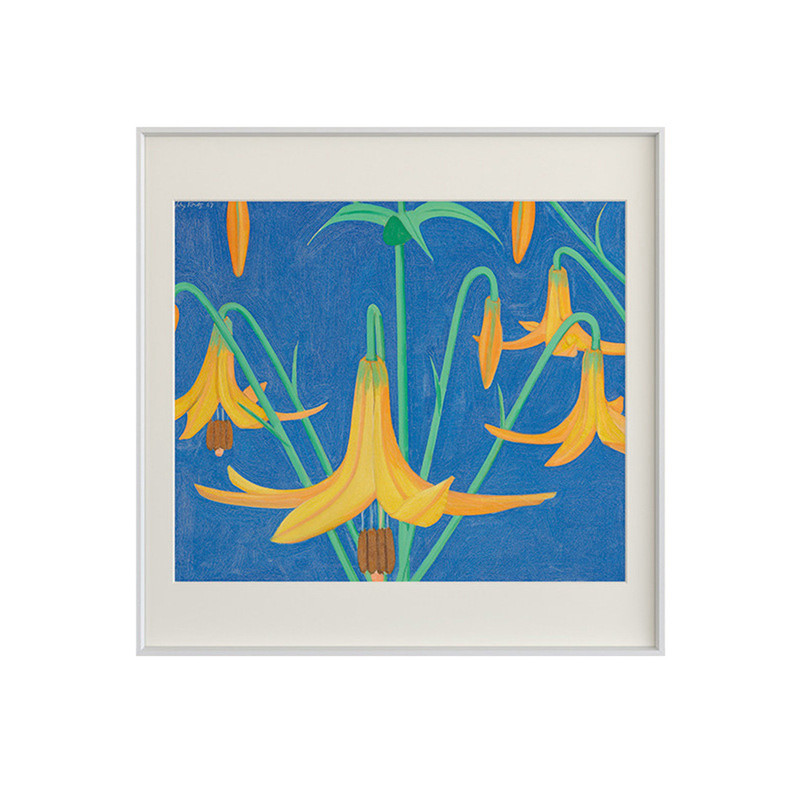百合花极简现代中古风挂画装饰画