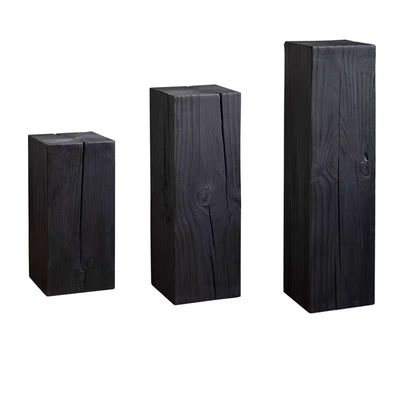 根雕凳子复古原木方形木墩子花架