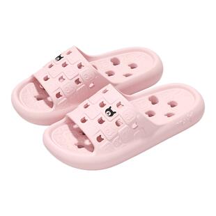 可爱浴室拖鞋女款夏季室内家居洗澡镂空漏水速干防滑不臭凉拖男士